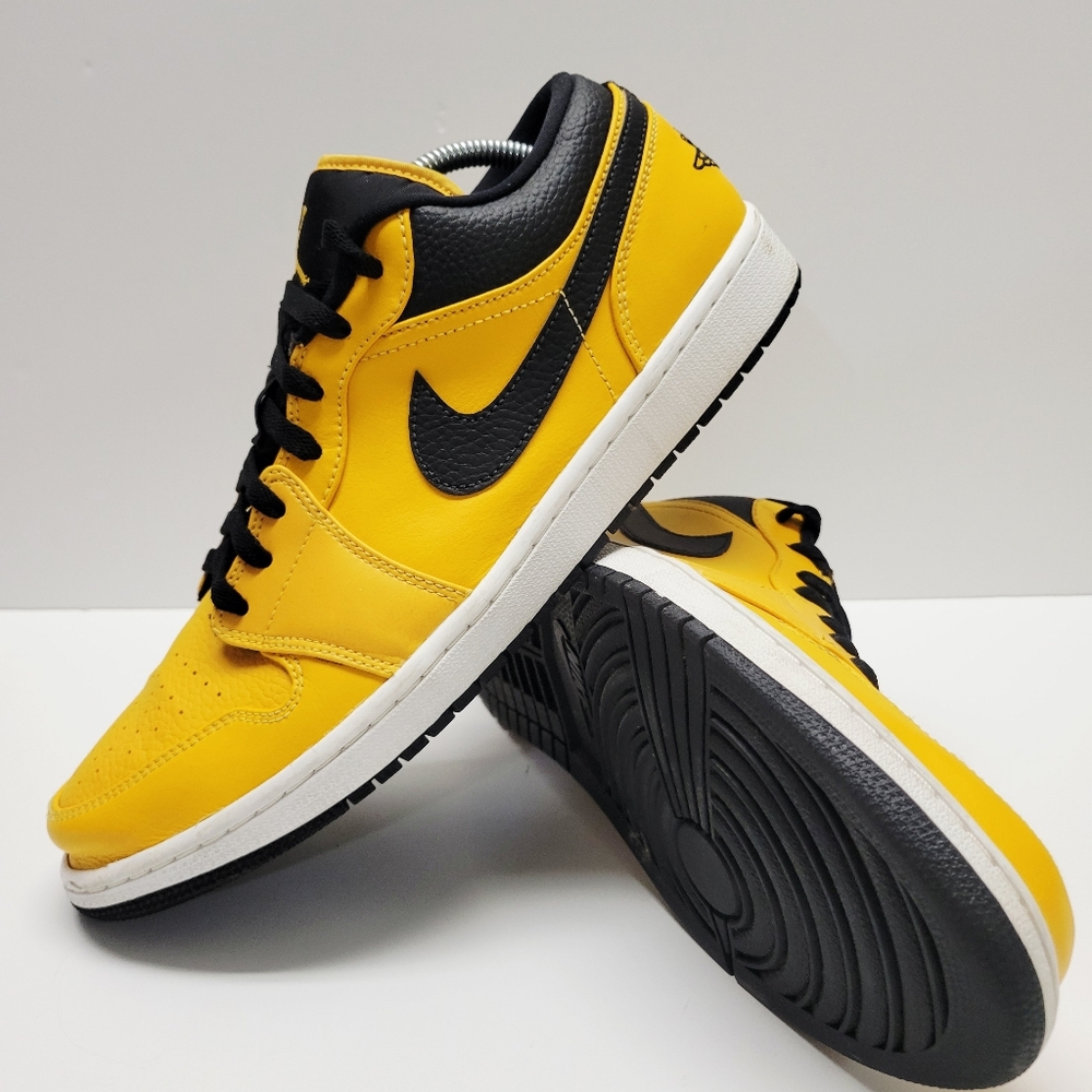 Nike Air Jordan 1 Low University Gold Black 553558-700 Size 13
